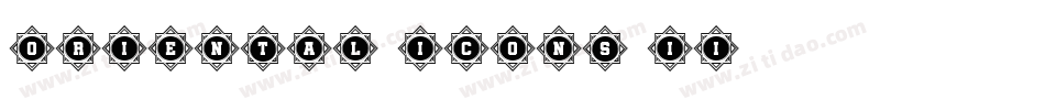 Oriental Icons II字体转换